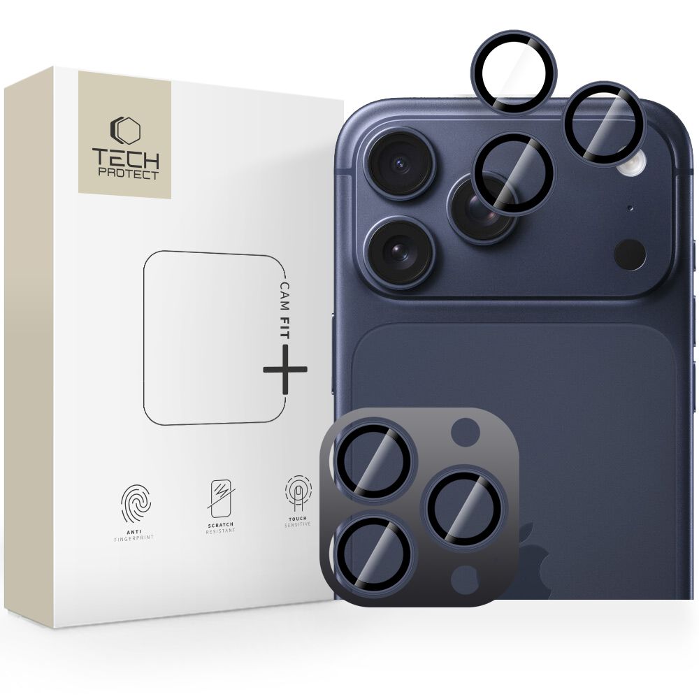 Tech-Protect Camring Fit+ Защита камеры для iPhone 14 Pro / Max / 15 Pro / Max / 16 Pro / Max / 17 Pro / Max - синий