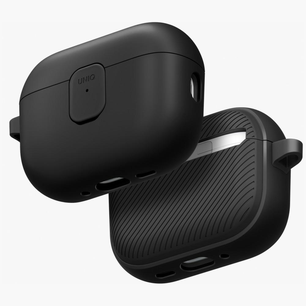 Чехол Uniq Clyde для AirPods Pro 3 (чёрный и серый)