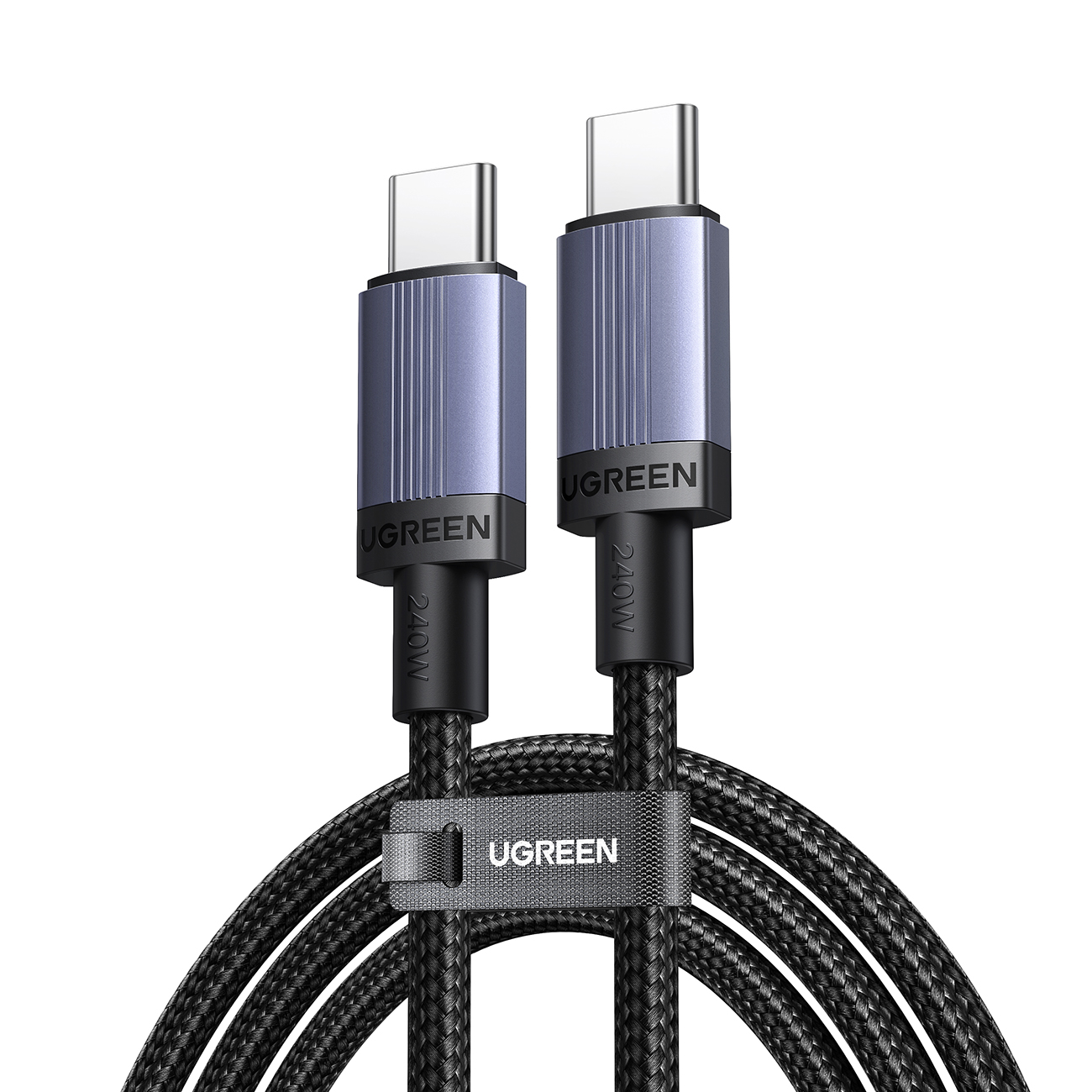 Ugreen USB-C — USB-C PD Кабель 240W 2м — чёрный