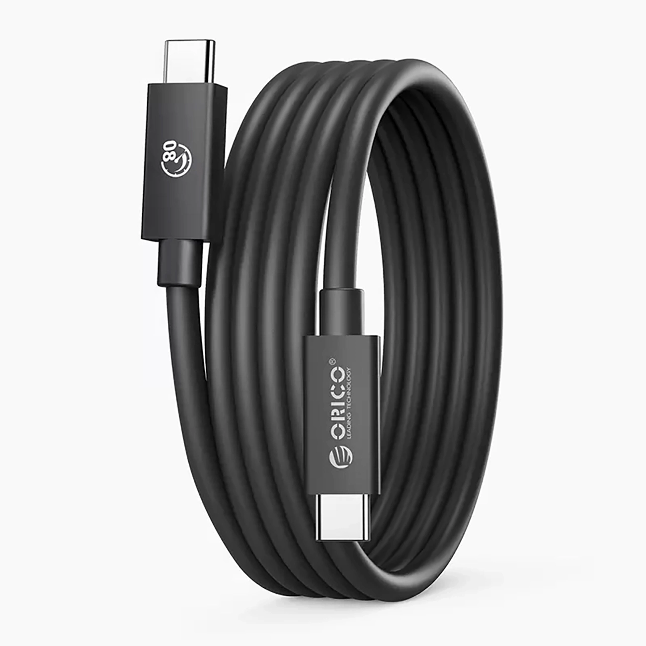 Orico USB4 Thunderbolt 5 кабель 80Gbps 240W USB-C to USB-C 2m - черный
