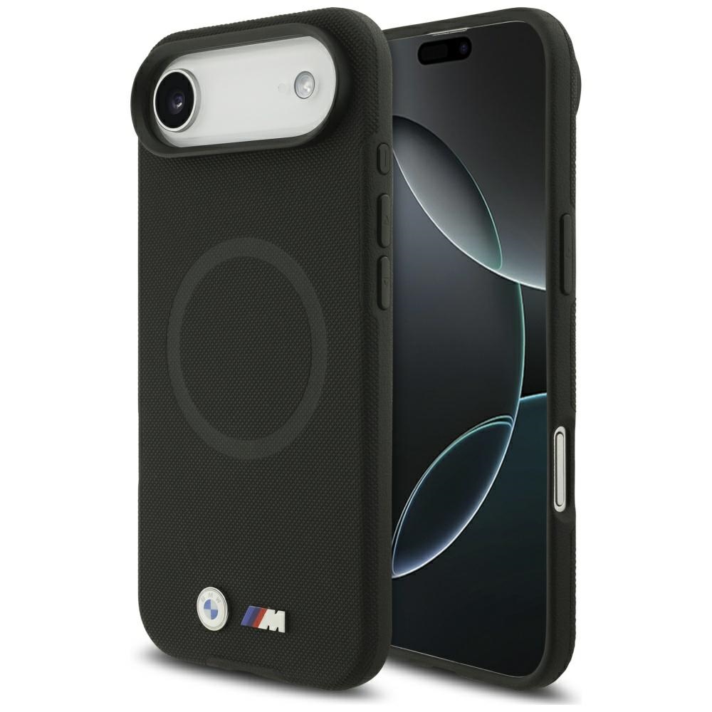 BMW M FW metalinio logotipo magnetinis dėklas telefonui iPhone Air - juodas