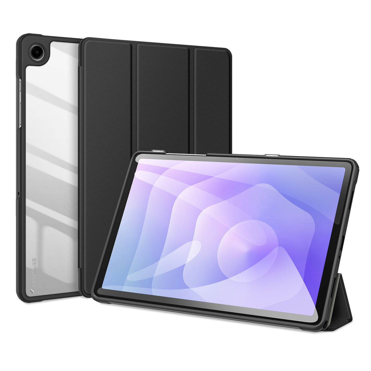 Dux Ducis Toby Armored Чехол-книжка для Samsung Galaxy Tab A11 Plus/A9 Plus - чёрный