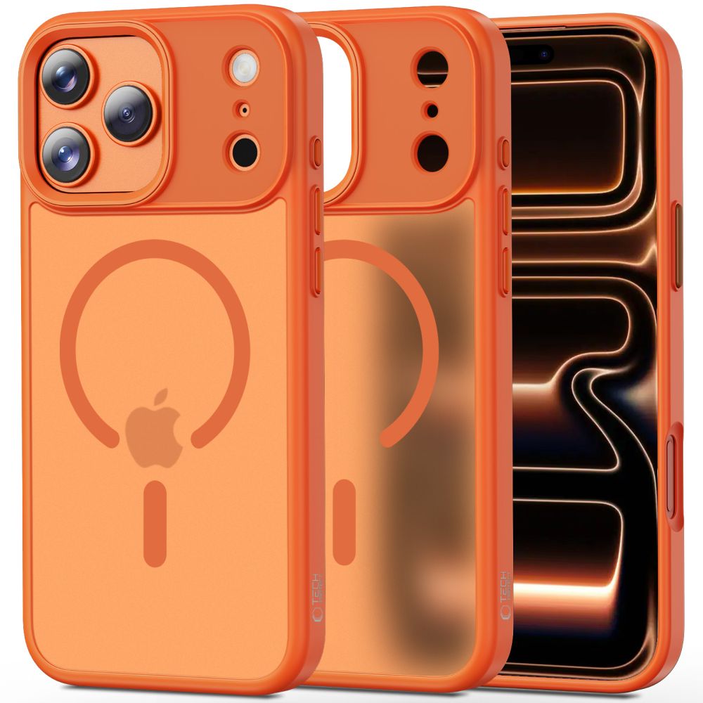 Tech-Protect MagMat MagSafe dėklas iPhone 17 Pro oranžinis