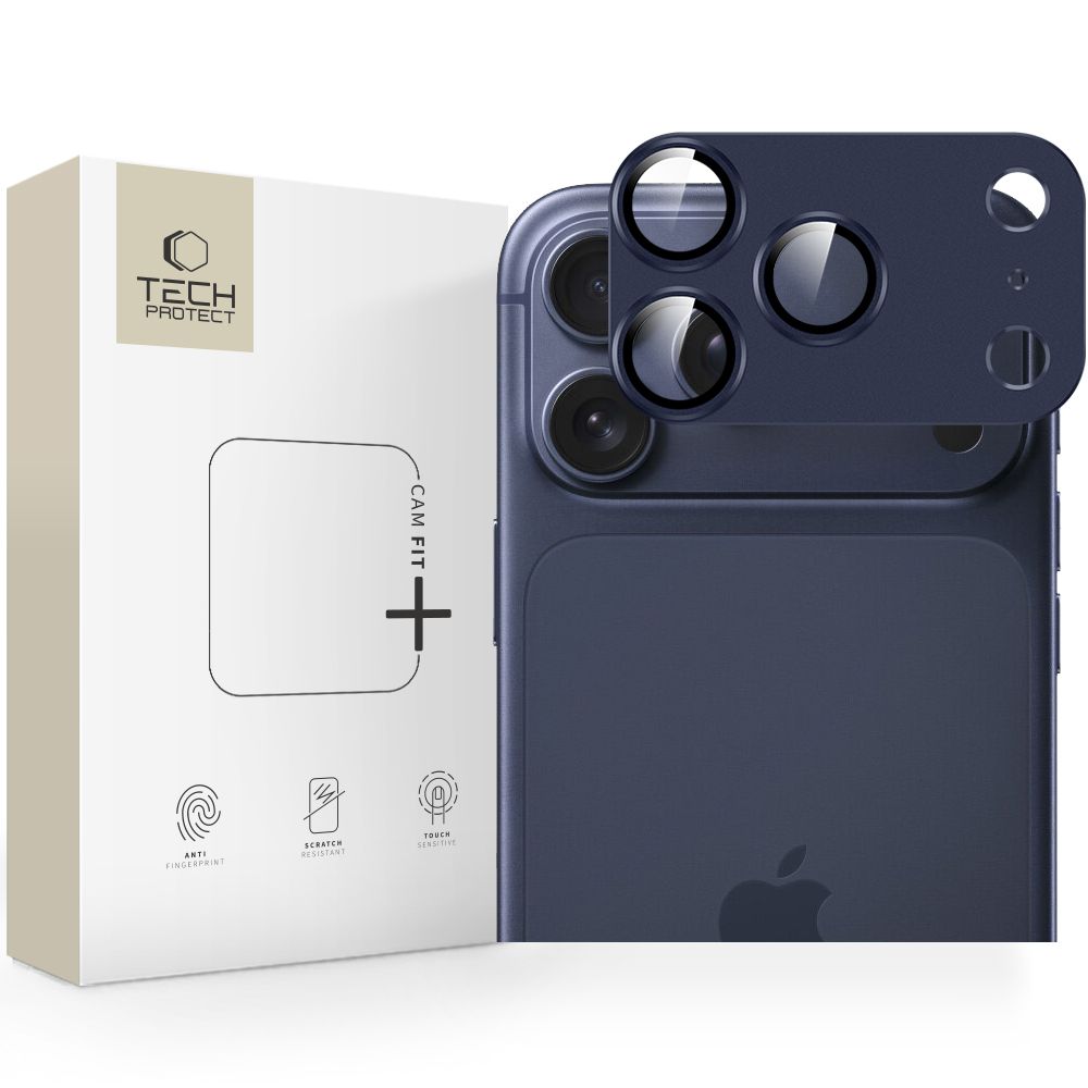 Tech-Protect Camfull Fit+ защитное стекло объектива для iPhone 17 Pro - тёмно-синий
