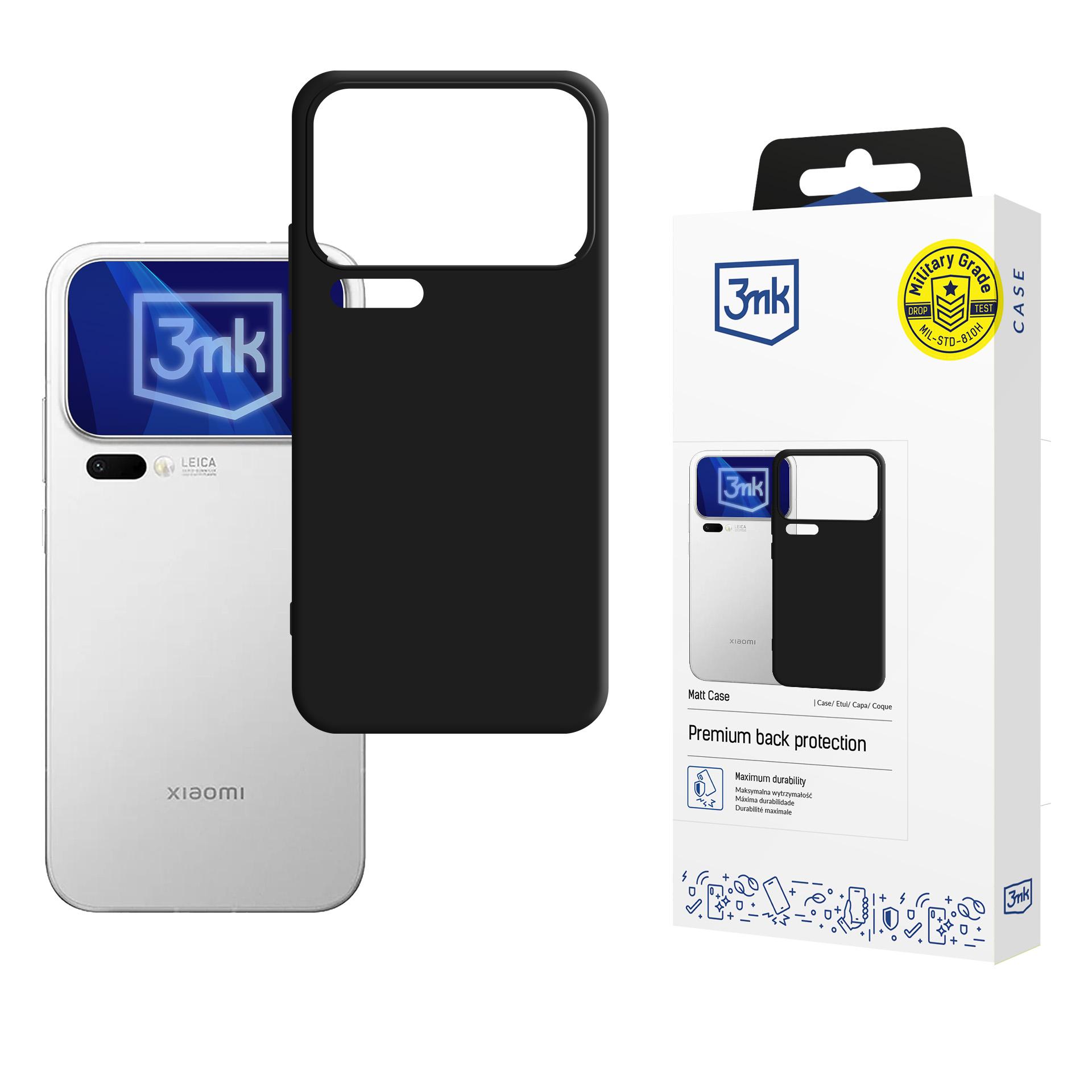 3mk Matinis Dėklas for Xiaomi 17 Pro Max - Matinis juodas