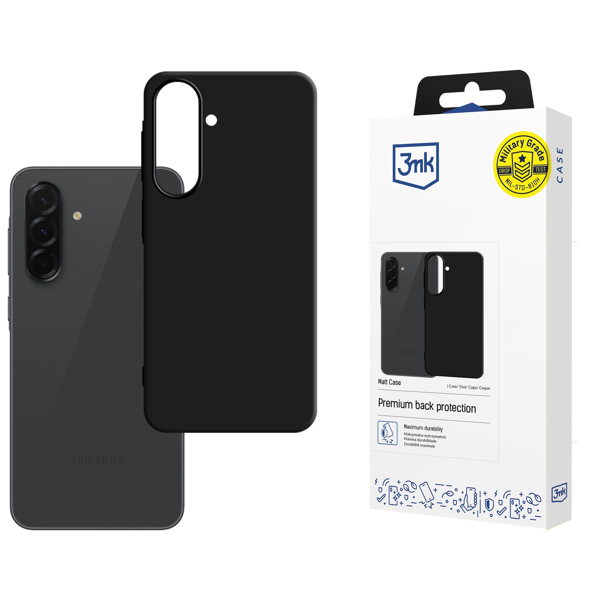 3mk Matt Чехол для Samsung Galaxy A57 - матовый чёрный