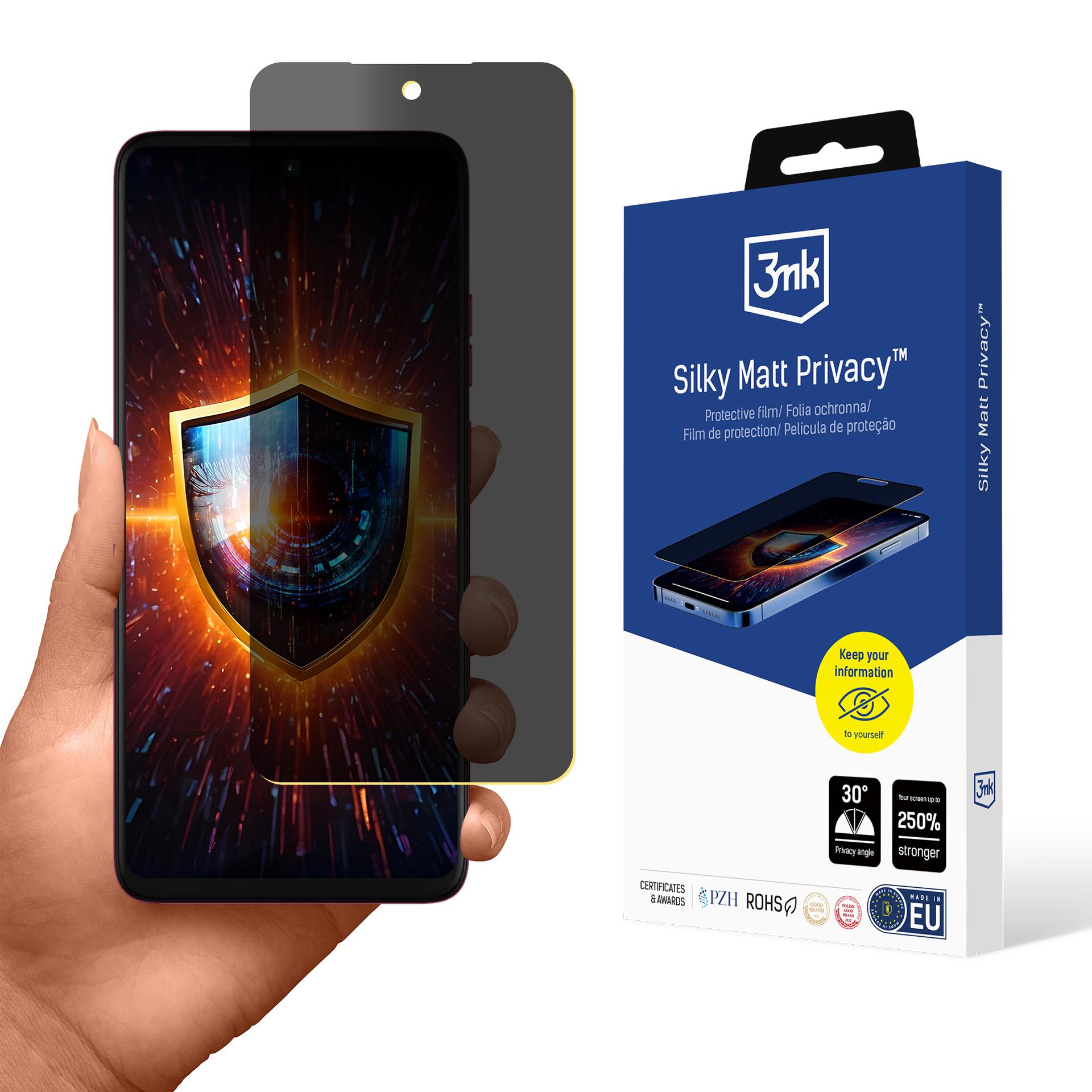 3mk Silky Matt privatumo ekrano apsauga Motorola Moto G57 Power