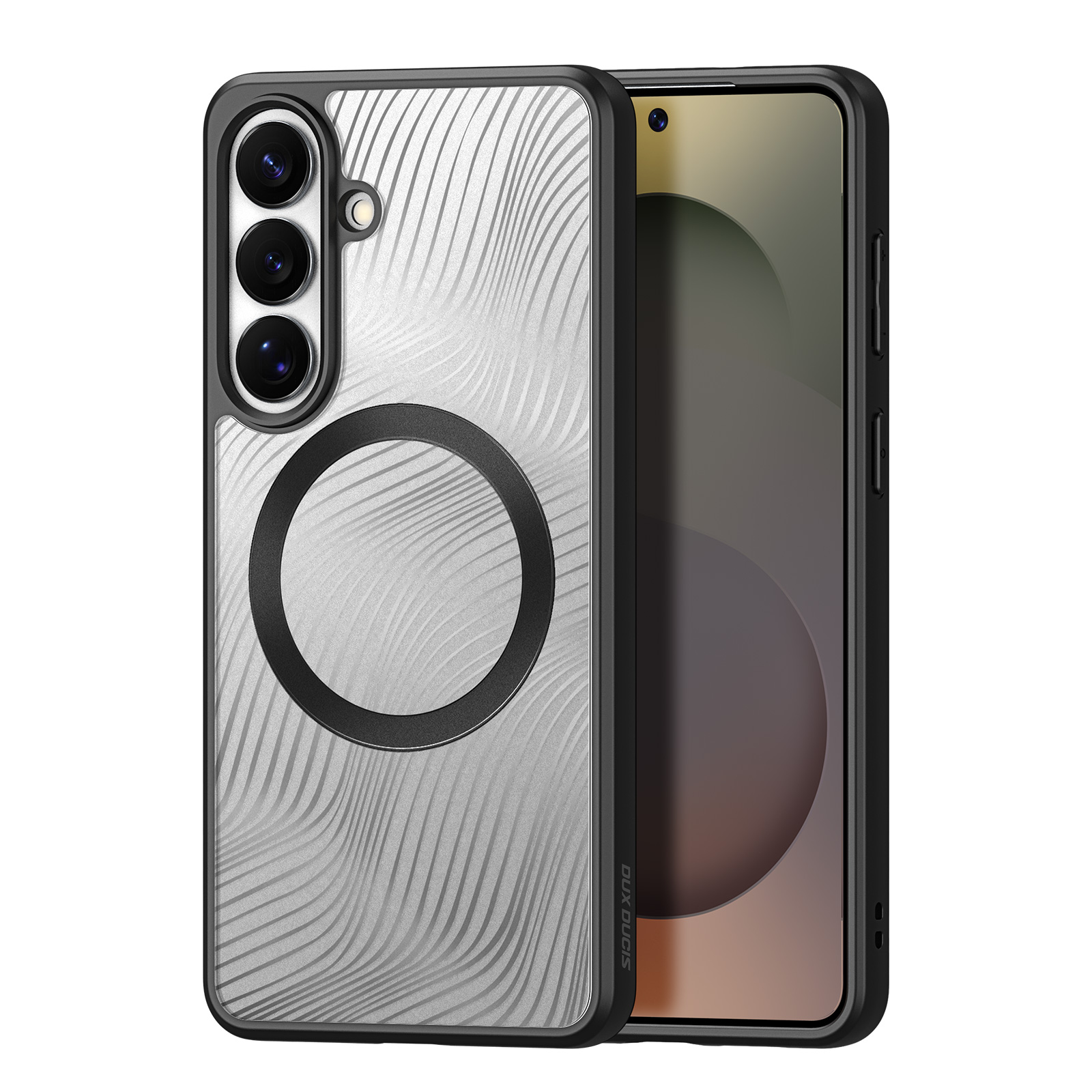 Чехол Dux Ducis Aimo Mag для Samsung S26 совместим с MagSafe чёрный