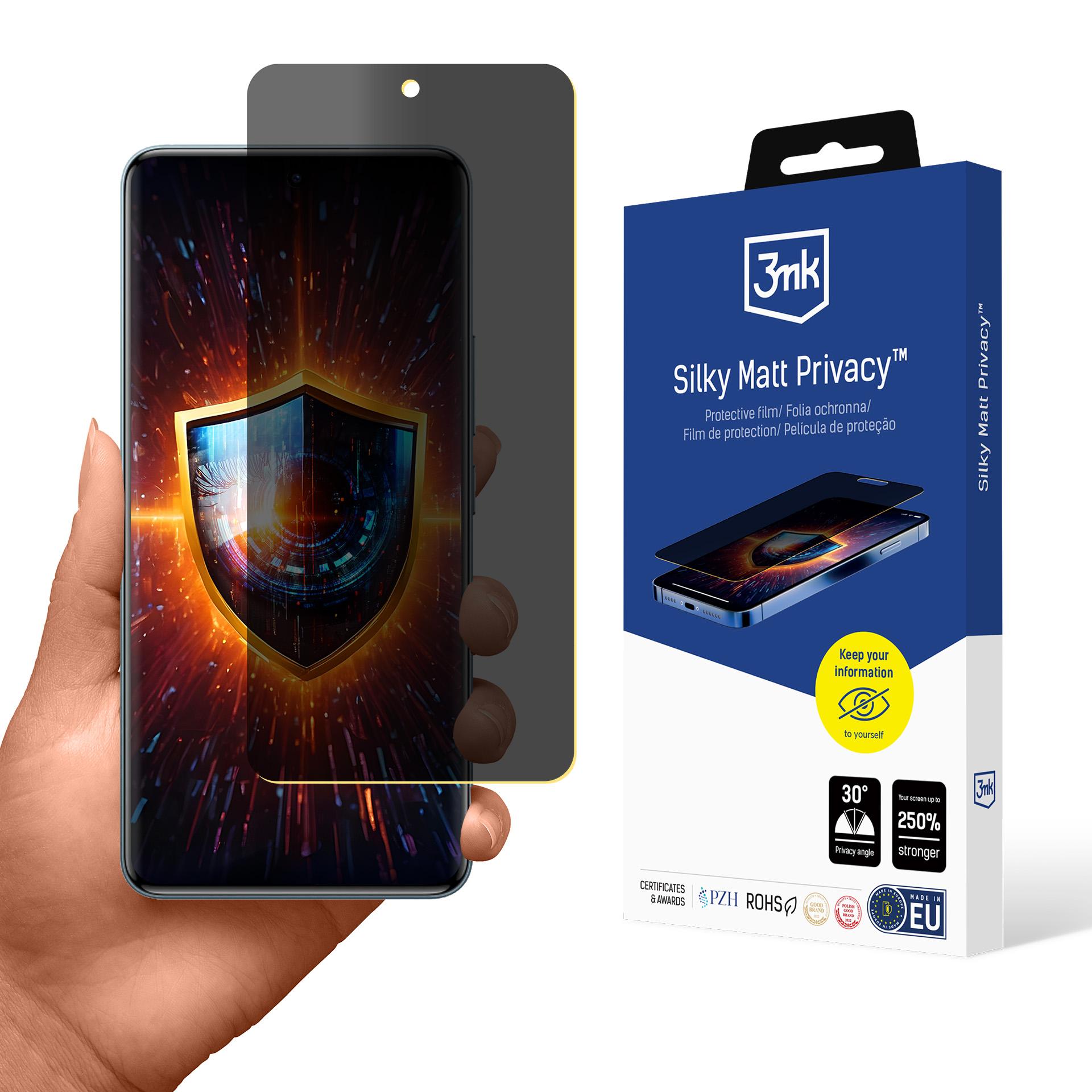 3mk Silky Matt Privacy Screen Protector for Xiaomi Redmi Note 15 Pro 4G