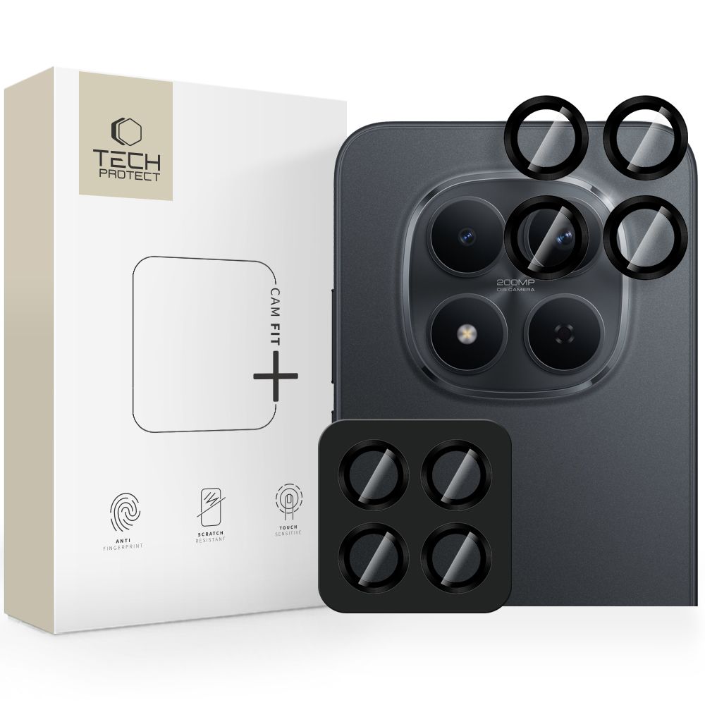 Tech-Protect Camring Fit+ защита камеры для Xiaomi Redmi Note 15 Pro 5G 15 Pro+ чёрная