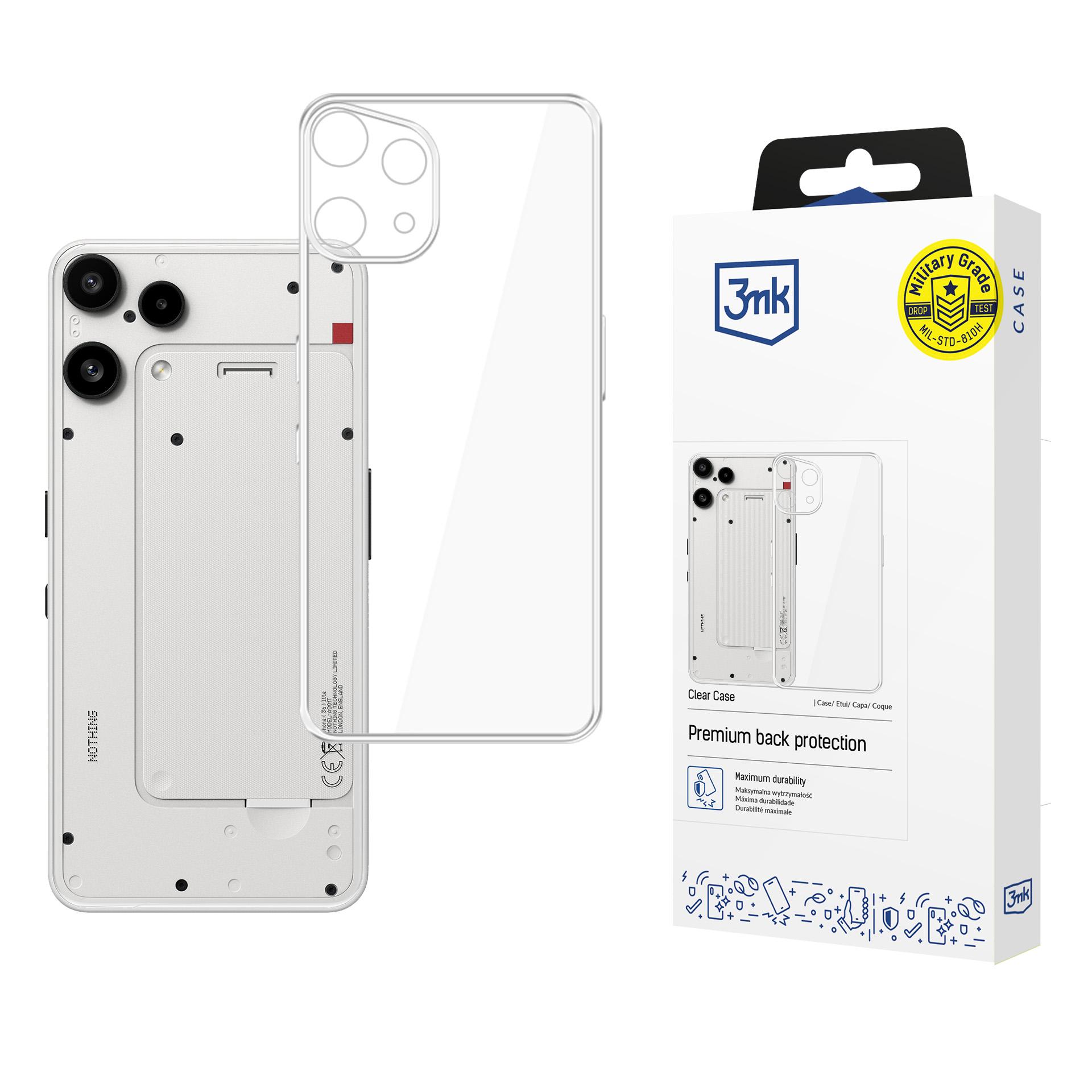 3mk Clear Чехол для Nothing Phone (3a) Lite — прозрачный