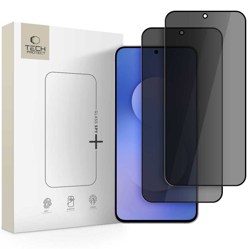 "Tech-Protect Glass SPY+" 2 vnt. privatumo apsauginis grūdintas stiklas, skirtas "Samsung Galaxy A37 / A57 5G / S25 FE
