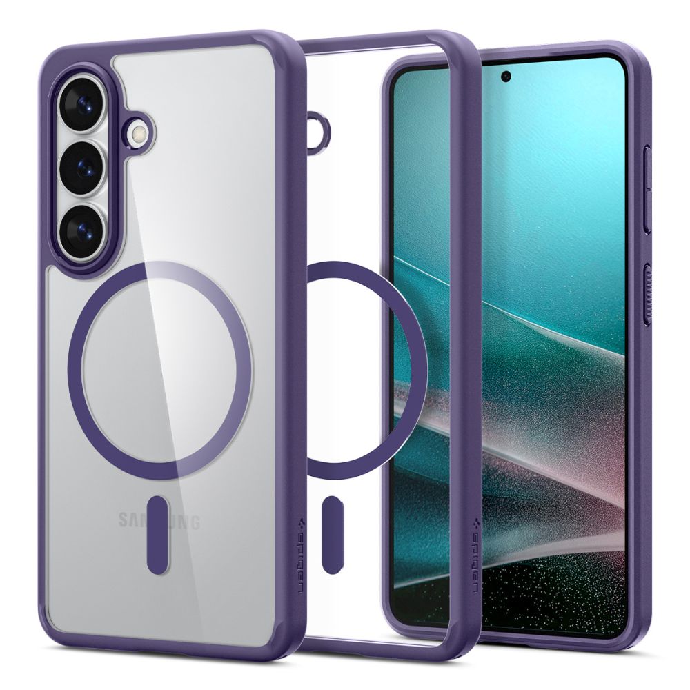 Spigen Ultra Hybrid Mag MagSafe dėklas skirtas Samsung Galaxy S26 - skaidrus violetinis