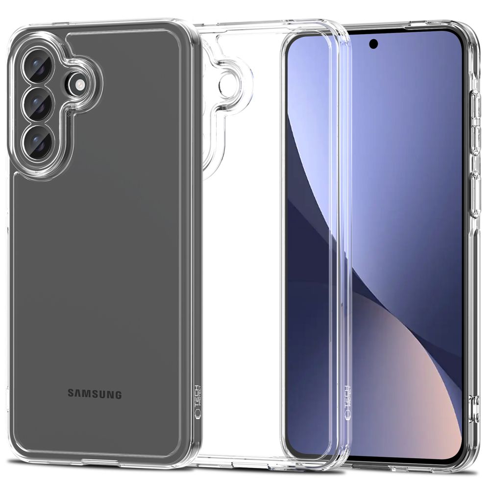 "Tech-Protect FlexAir" hibridinis dėklas "Samsung Galaxy A57 5G" - skaidrus