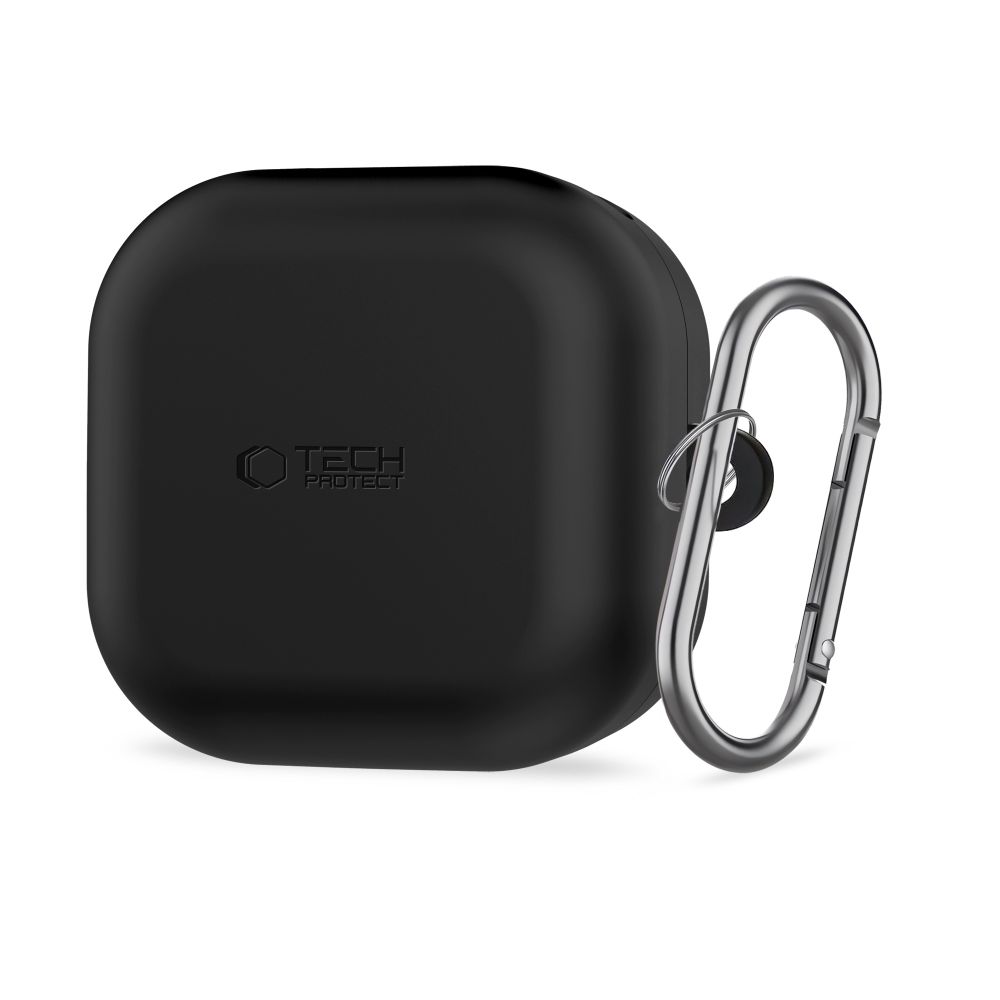 Tech-Protect Silikoninis Hook Dėklas for Samsung Galaxy Buds 4 / 4 Pro - juodas