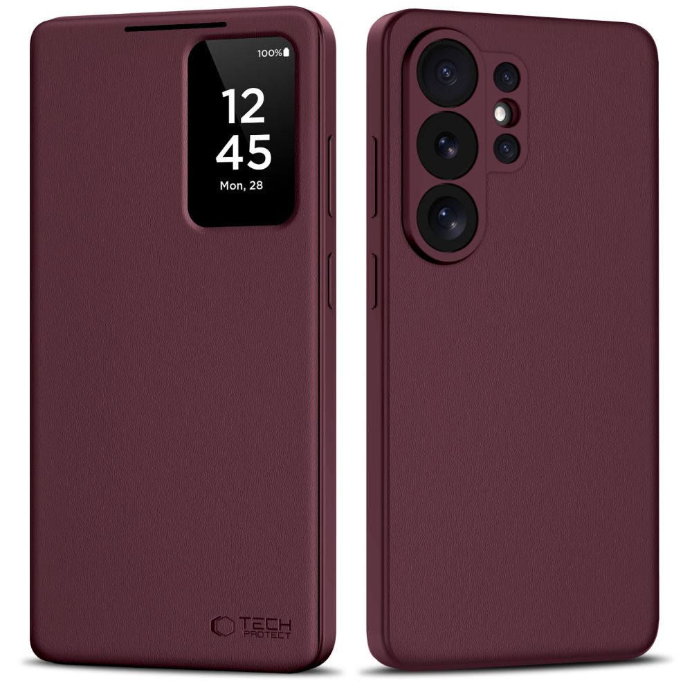 Tech-Protect Smart Wallet чехол для Samsung Galaxy S26 Ultra бордовый