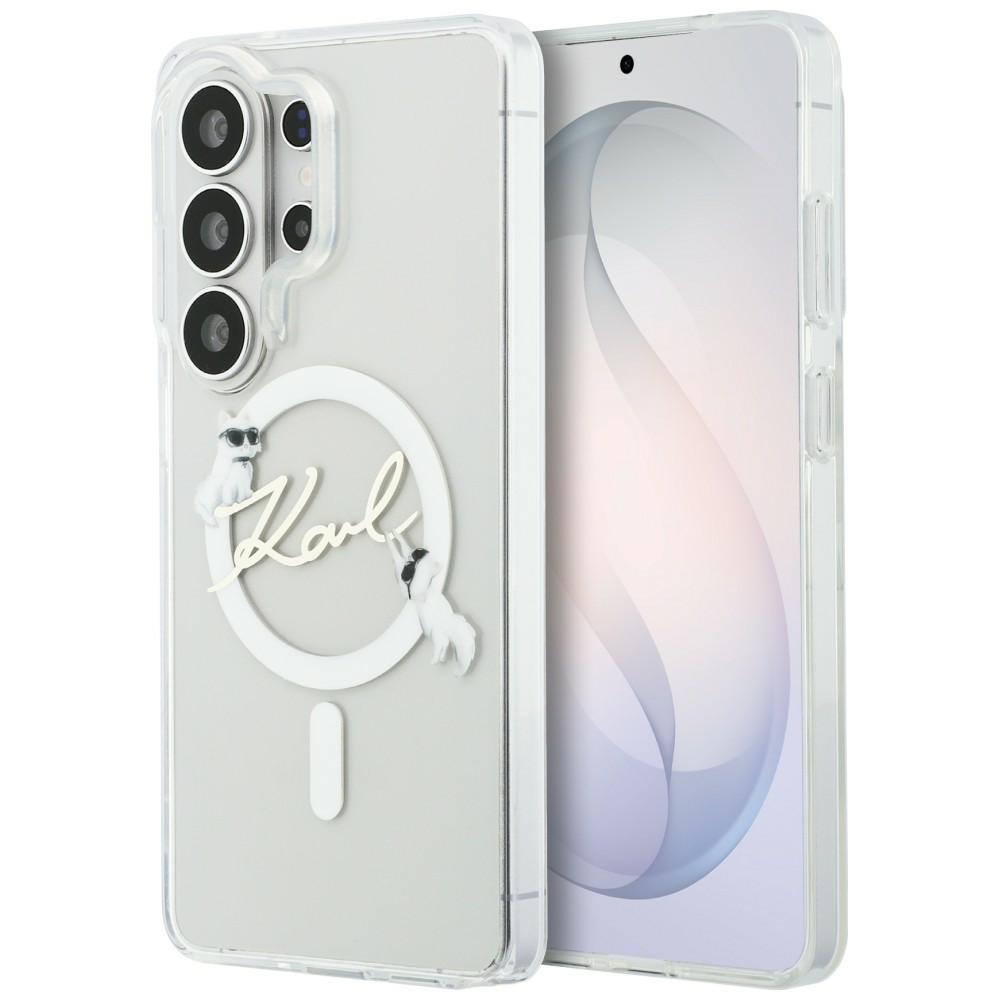 Karl Lagerfeld чехол IML KC Script MagSafe для Samsung Galaxy S26 Ultra прозрачный