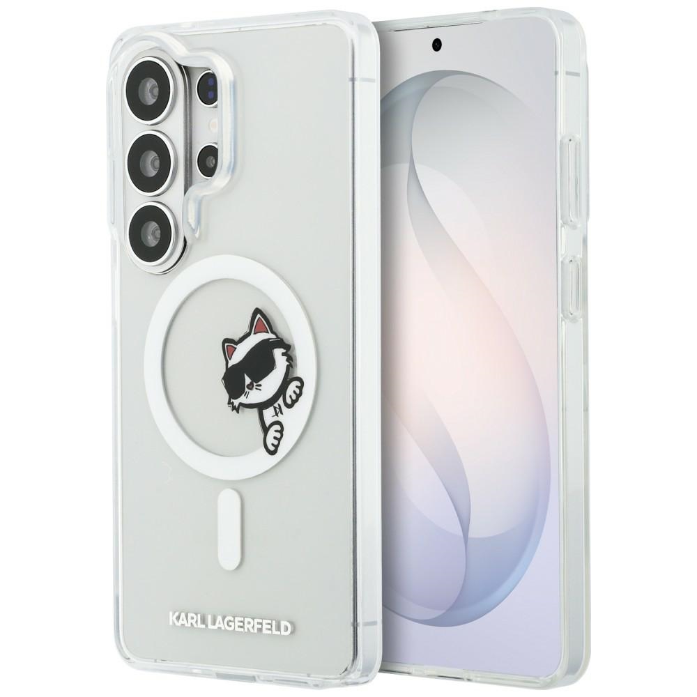 Karl Lagerfeld чехол IML Peekaboo Choupette MagSafe для Samsung Galaxy S26 Ultra прозрачный