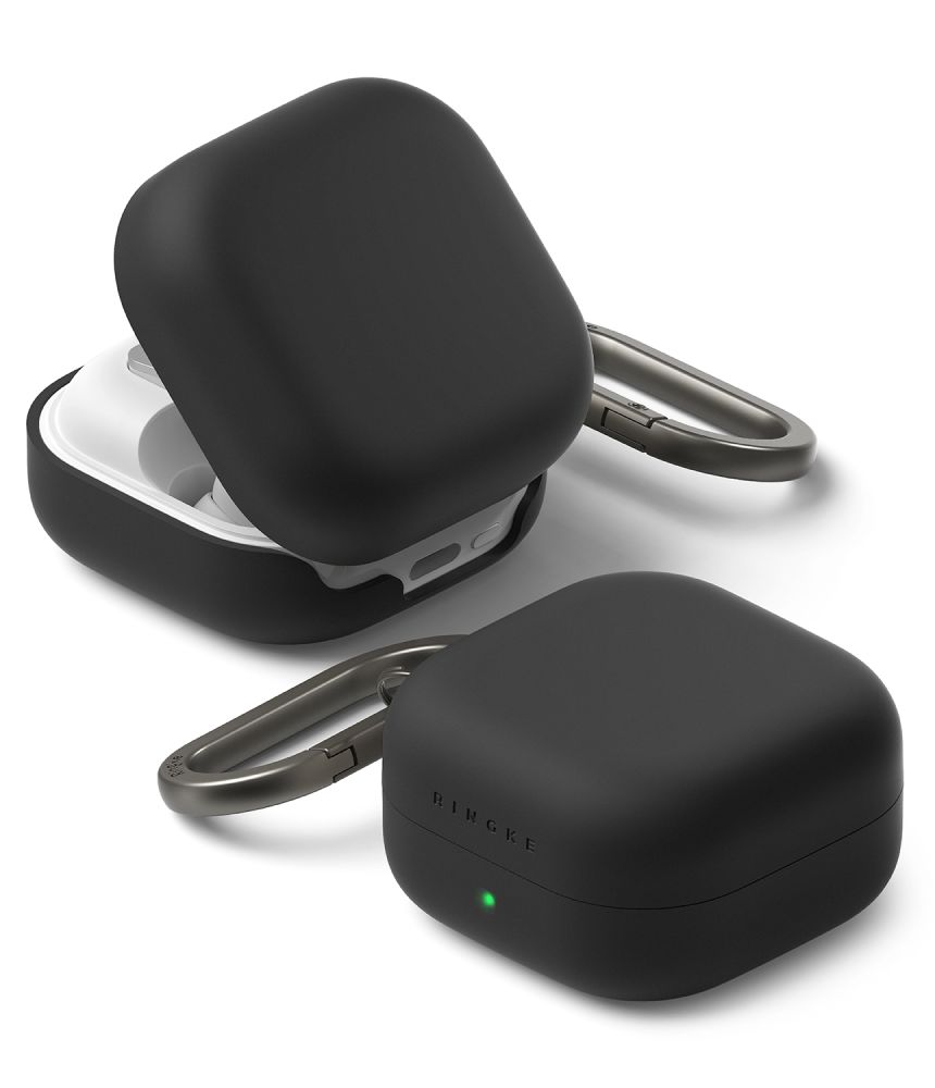 Ringke Silicone dėklas skirtas Samsung Galaxy Buds 4 / 4 Pro juodas