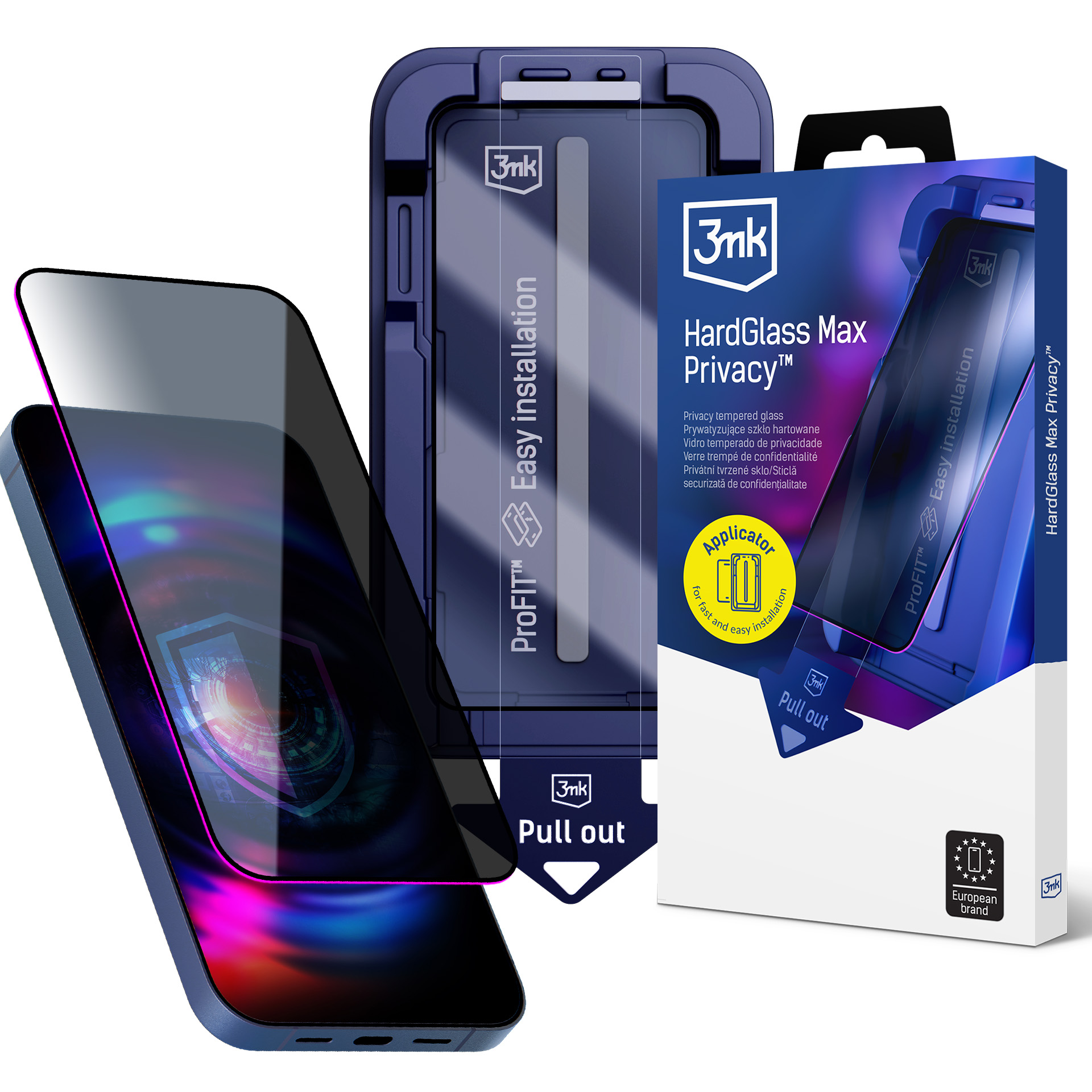 3mk HardGlass Max Privacy 9H grūdintas stiklas su privatumo filtru, skirtas Google Pixel 10A