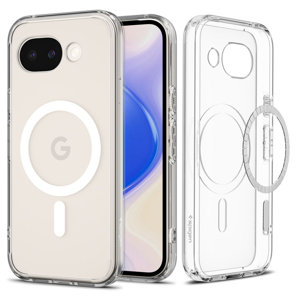 SPIGEN ULTRA HIBRIDINIS MAGSAFE MAGSAFE GOOGLE PIXEL 10A SKAIDRUS/BALTAS