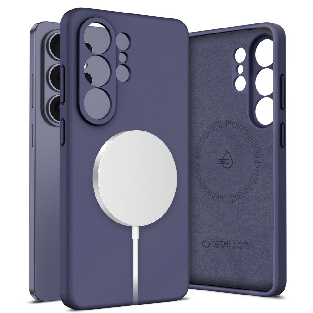 Силиконовый чехол Tech-Protect MagSafe для Samsung Galaxy S26 Ultra — фиолетовый