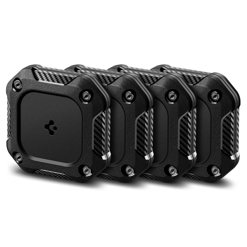 Spigen Tough Armor 4-Pack dėklas Apple AirTag 1/2 - juodas