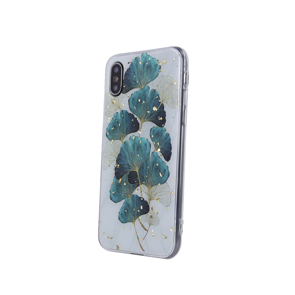 Auksinis Glam dėklas Samsung Galaxy S21 lapai