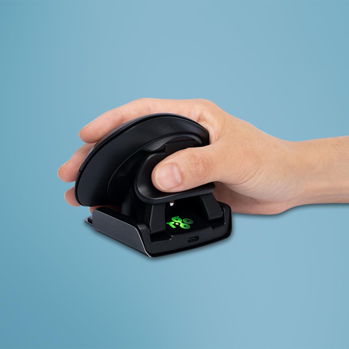 Belaidė optinė pelė Twister juoda R-Go Tools