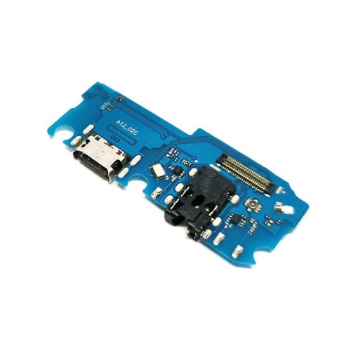 Разъём зарядки для Samsung A125 A12 с шлейфом / серебристый OEM