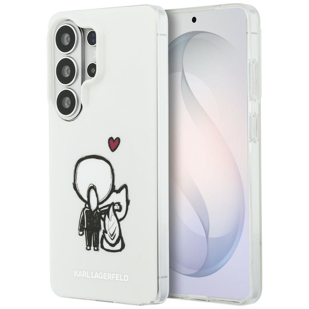 Karl Lagerfeld dėklas IML Karl ir Choupette MagSafe skirtas Samsung Galaxy S26 Ultra skaidrus