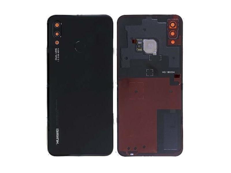 Задняя крышка для Huawei P20 Lite Midnight Black оригинал (б/у Grade B)
