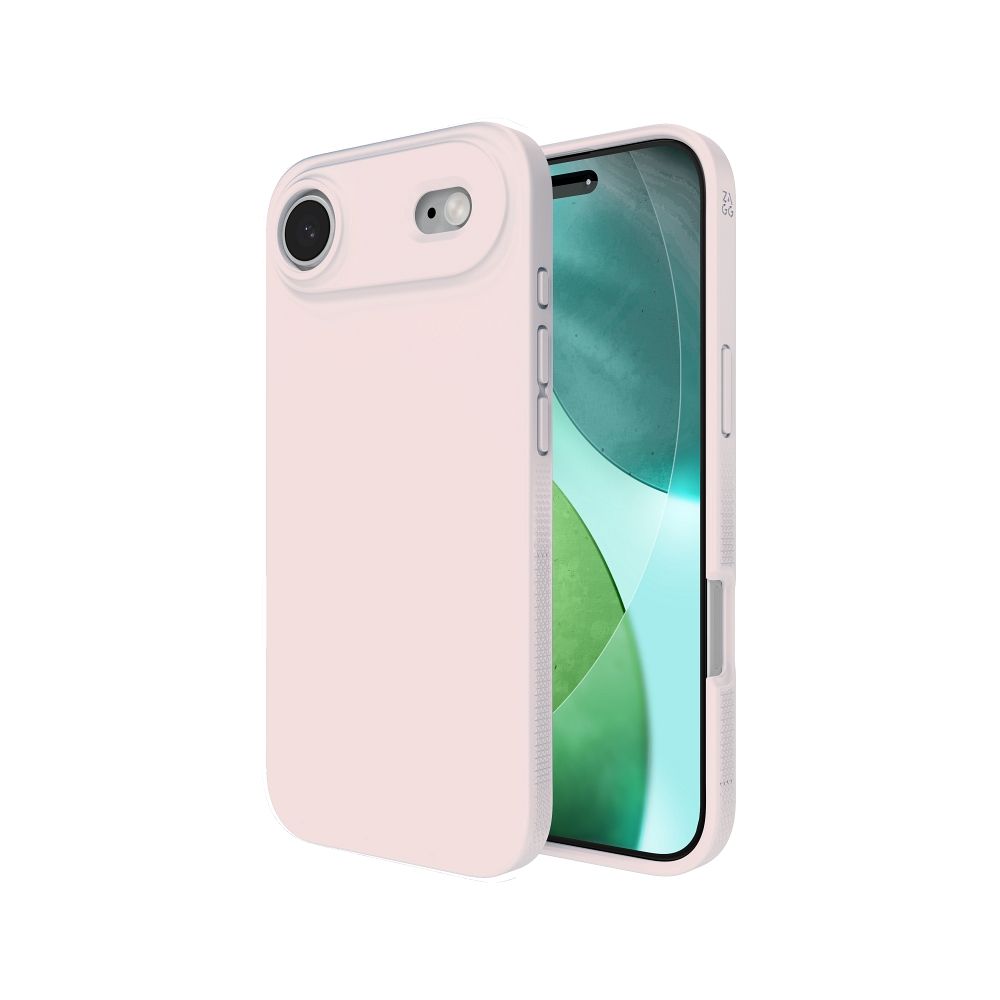 Dėklas telefonui ZAGG MANHATTAN SNAP suderinamas su MagSafe IPHONE 17 Air rožinis