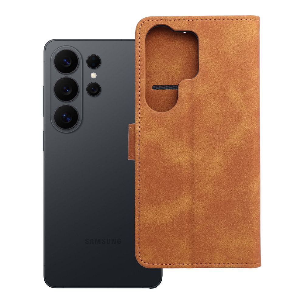 Чехол-книжка для Samsung S26 ULTRA Tender Book коричневый