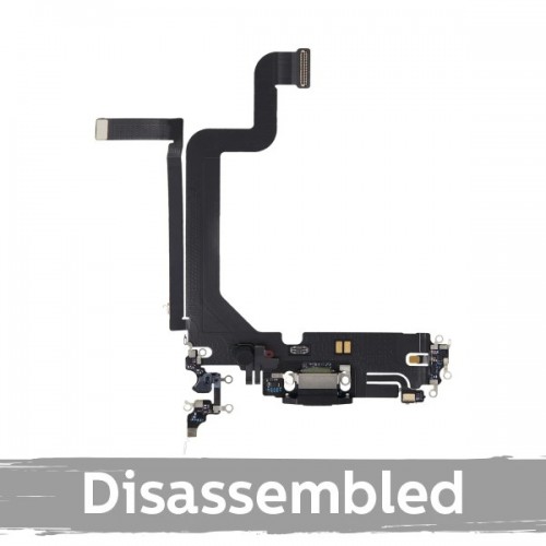 Charging Port Compatible With iPhone 14 Pro Max with Flex / Gold / (100% original / disassembled)