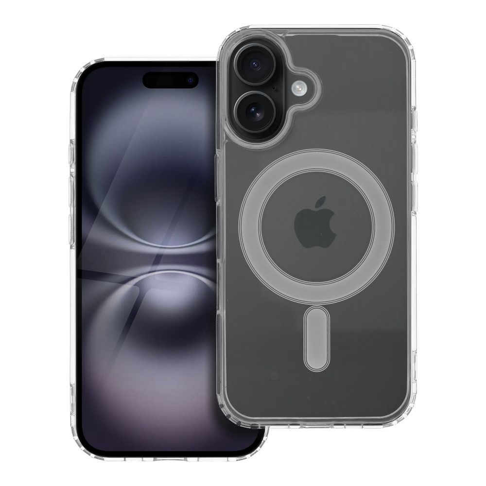 Чехол для iPhone 16 Clear Mag Cover (STR) совместимый с MagSafe прозрачный