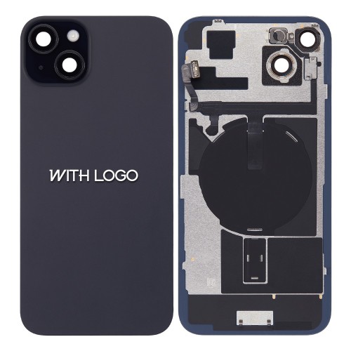 Задняя крышка для iPhone 15 — чёрный — (все части включены) OEM