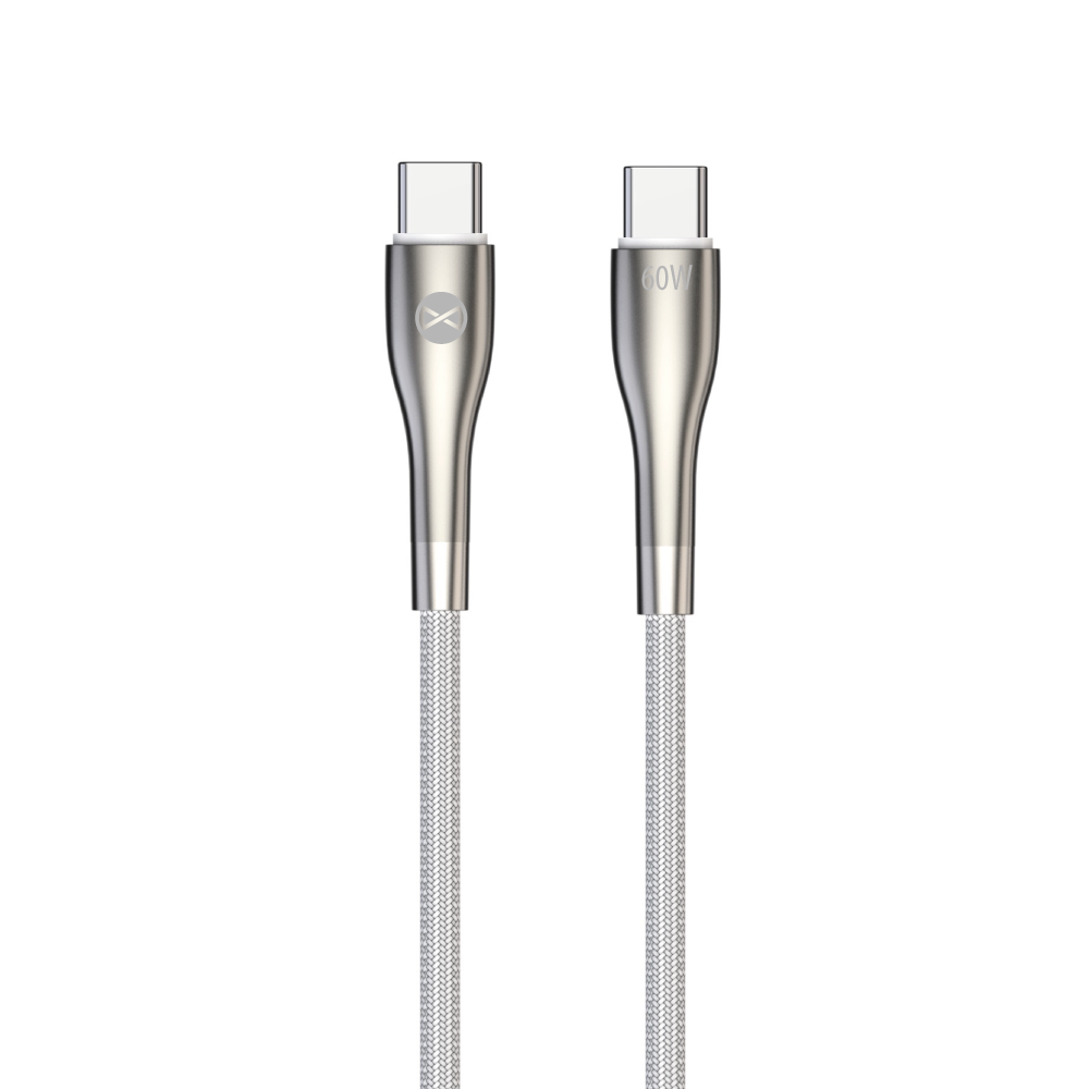Forever Sleek кабель USB-C - USB-C 1,0 m 60W белый