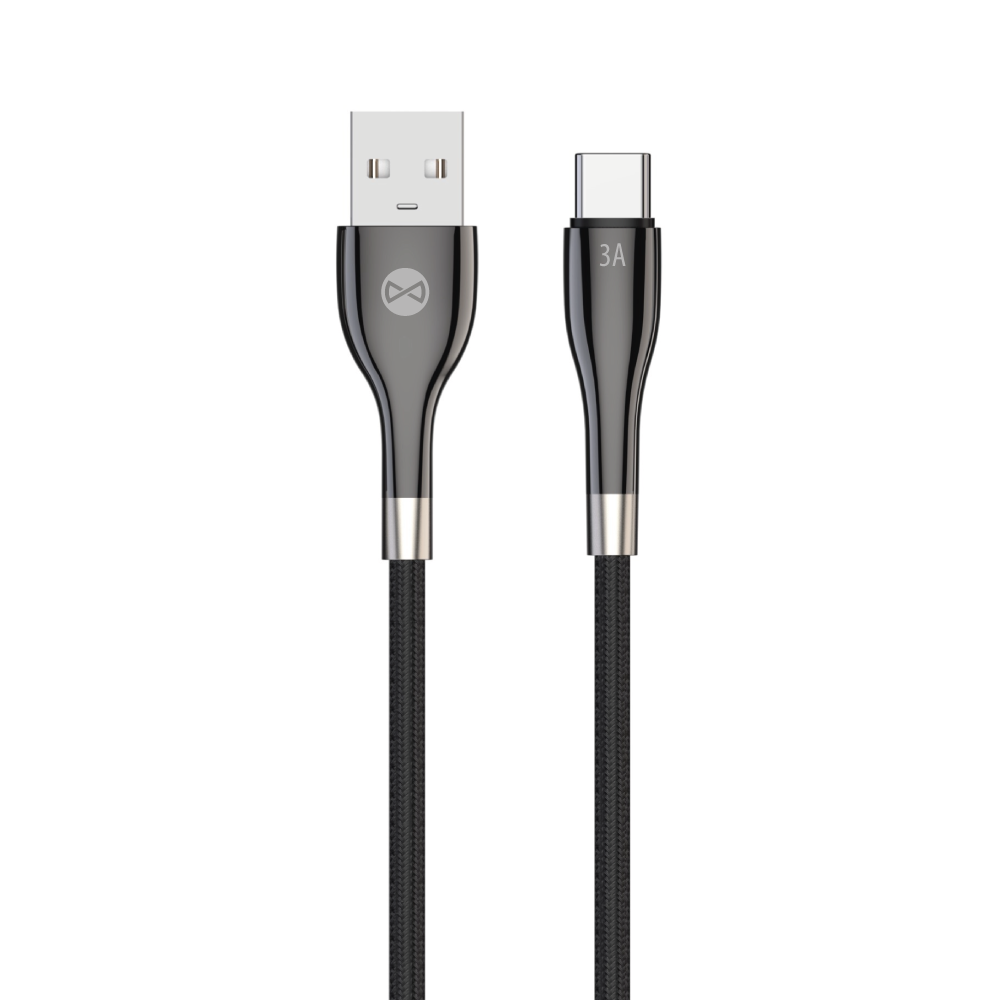 Forever Sleek кабель USB - USB-C 1,0 m 3A чёрный