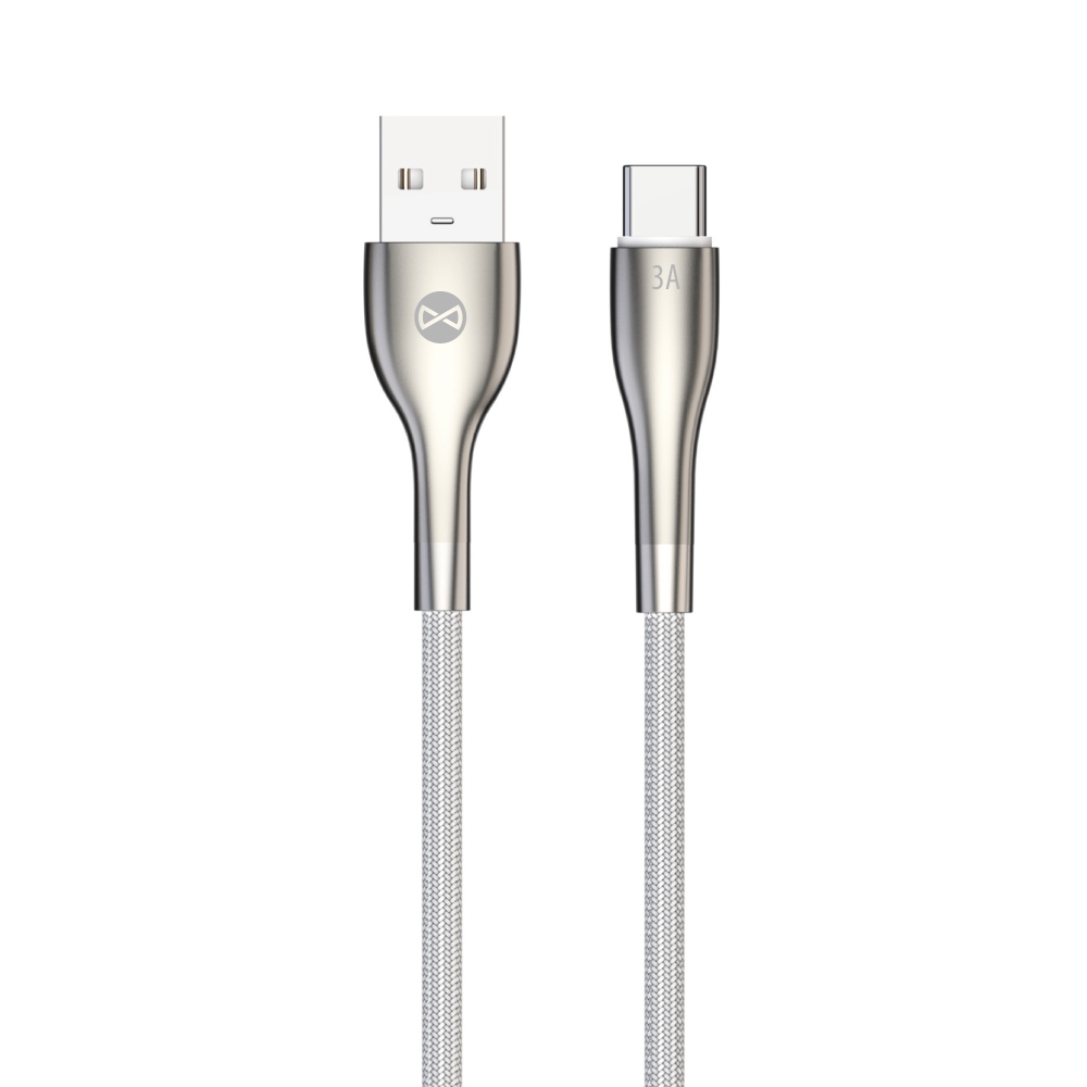 Forever Sleek кабель USB - USB-C 1,0 m 3A белый