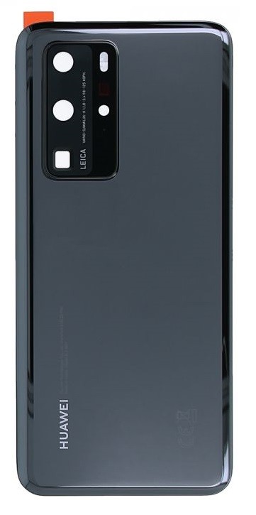 Задняя крышка для Huawei P40 Pro чёрный оригинал (б/у Grade C)
