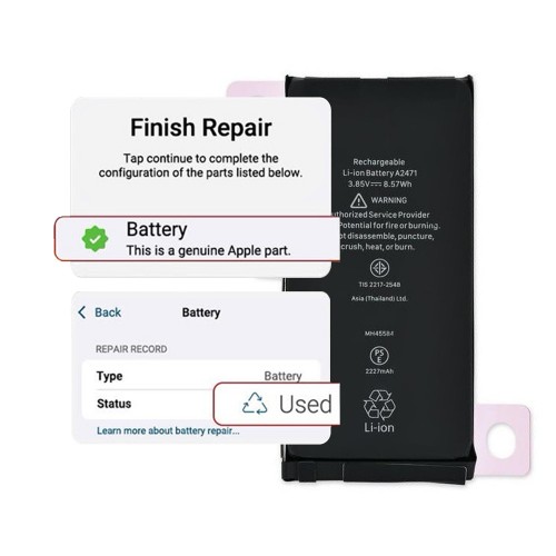 Baterija Suderinamas su iPhone 12 Mini / Self-Diagnosable / 2227mAh