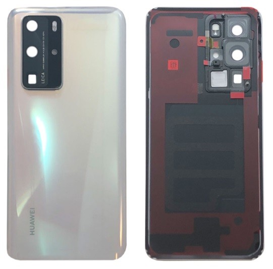 Задняя крышка для Huawei P40 Pro Ice White оригинал (б/у Grade B)