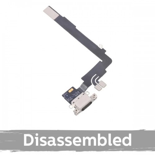 Charging Port Compatible With iPhone 16 Pro Max with Flex / Natural Titanium / (100% original / disassembled)
