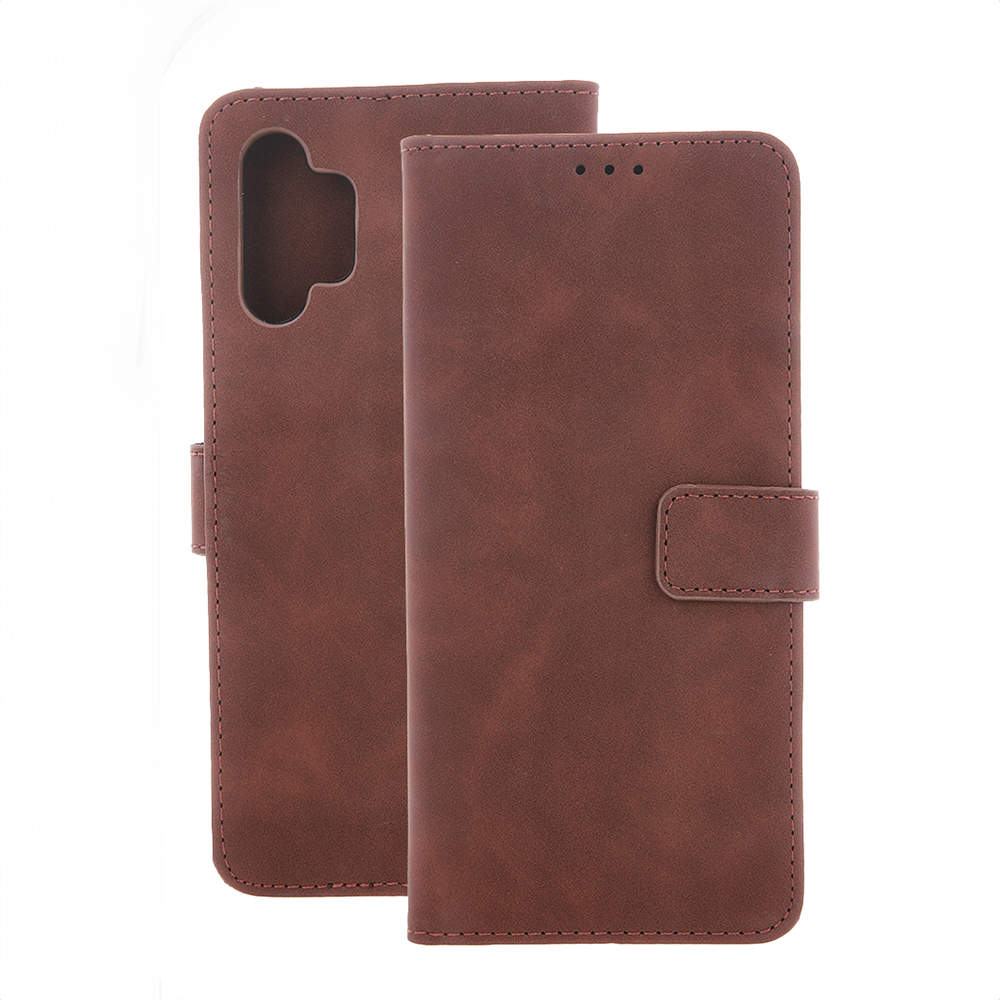 Išmanusis Velvet dėklas telefonui Xiaomi Redmi 9C rudas