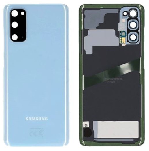 Galinis dangtelis Samsung G980/G981 S20 Cloud Blue originalus (naudotas, Grade B)