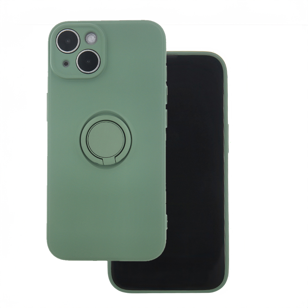 Dėklas telefonui su pirštų laikikliu Xiaomi Redmi Note 13 5G (global) žalias