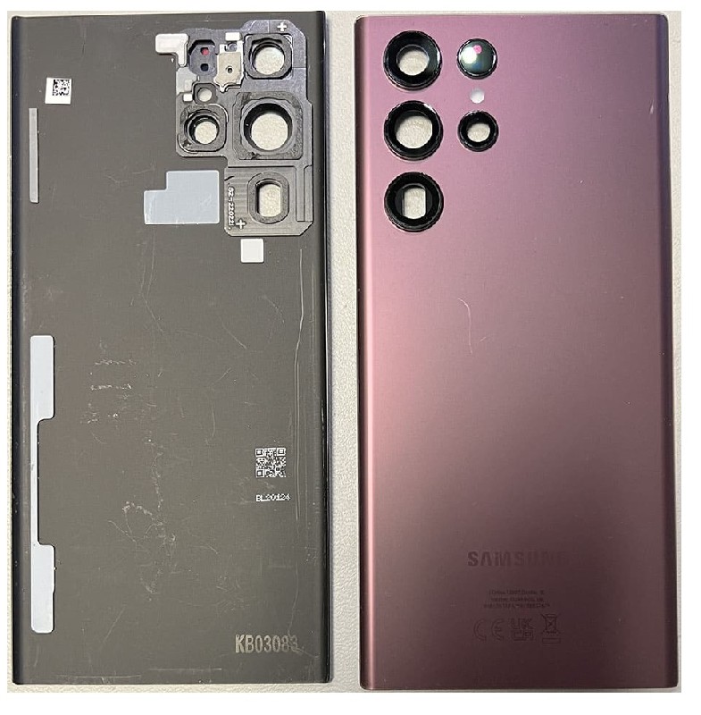 Задняя крышка Samsung S908 S22 Ultra Burgundy оригинал (б/у класс A)