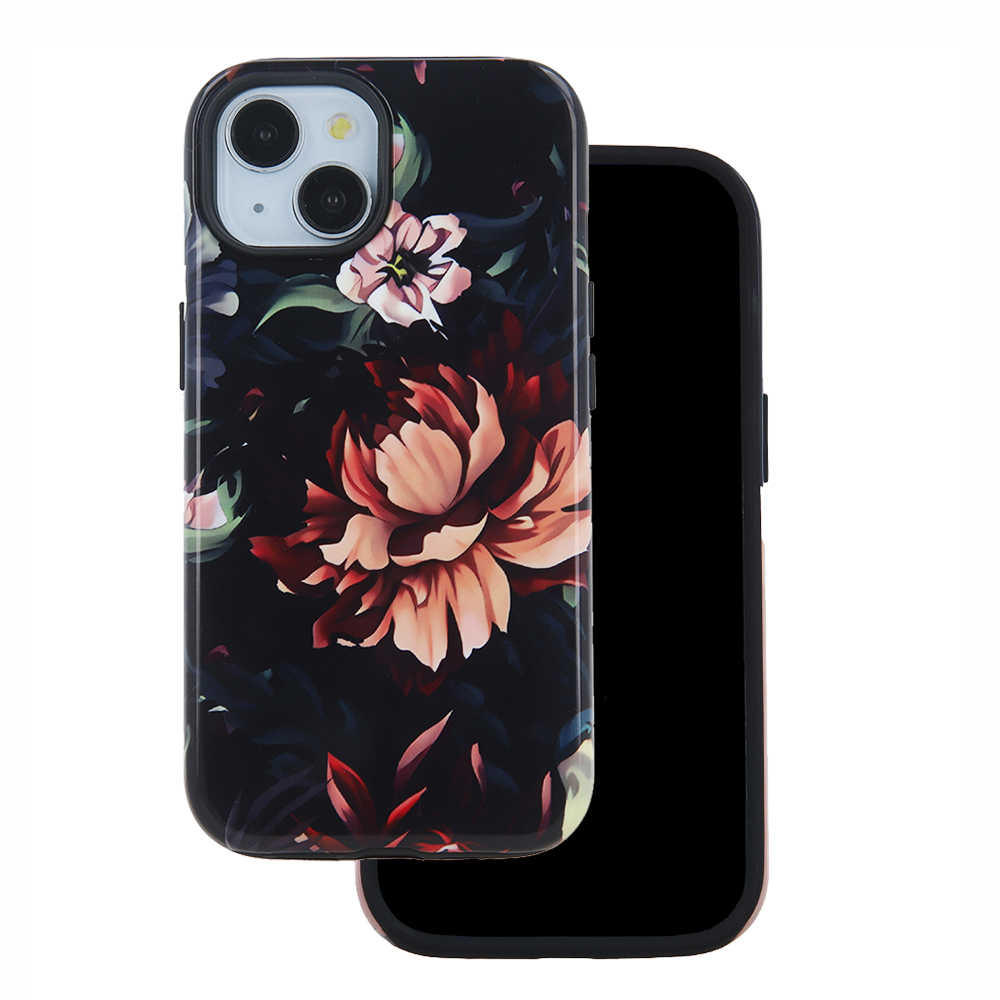 Dėklas telefonui dekoruotas iPhone 12 / 12 Pro 6,1 Peony