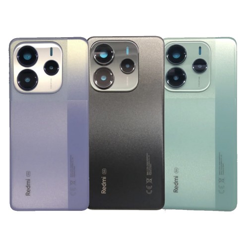Back Cover Compatible With Xiaomi Redmi Note 14 5G /  Black / (with camera lens) OEM